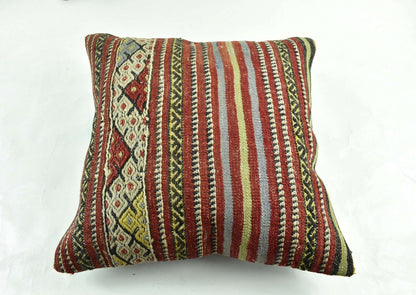 20x20 Kilim Pillow Cover Handmade Vintage Oushak Kilim Cushion Cover 2953