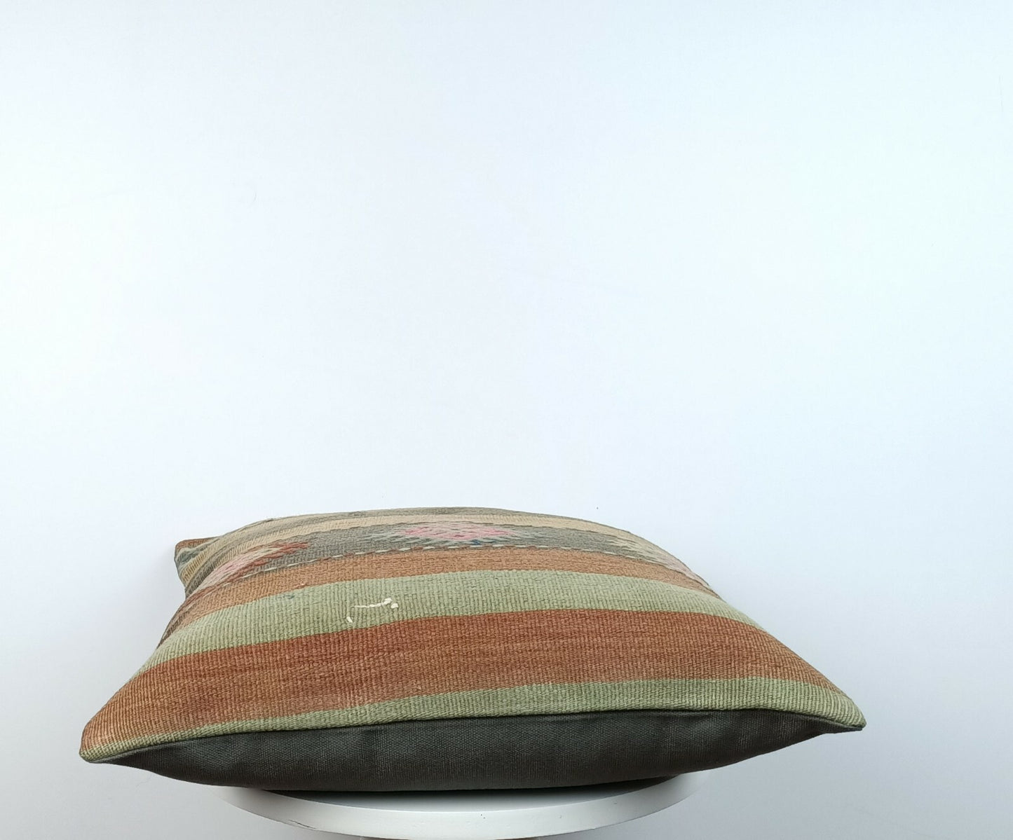 Traditional Kilim Cushion Cover 16x16 Handmade Turkish Tribal Pillow Cover E175