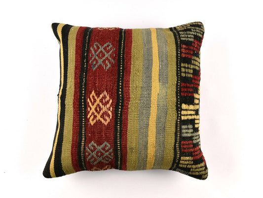 20x20 Kilim Pillow Cover Handmade Vintage Oushak Kilim Cushion Cover 4667