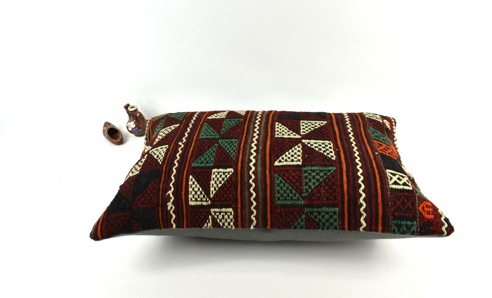 16x24 Kilim Pillow Cover Handmade Vintage Anatolian Lumbar Cushion Cover A2701