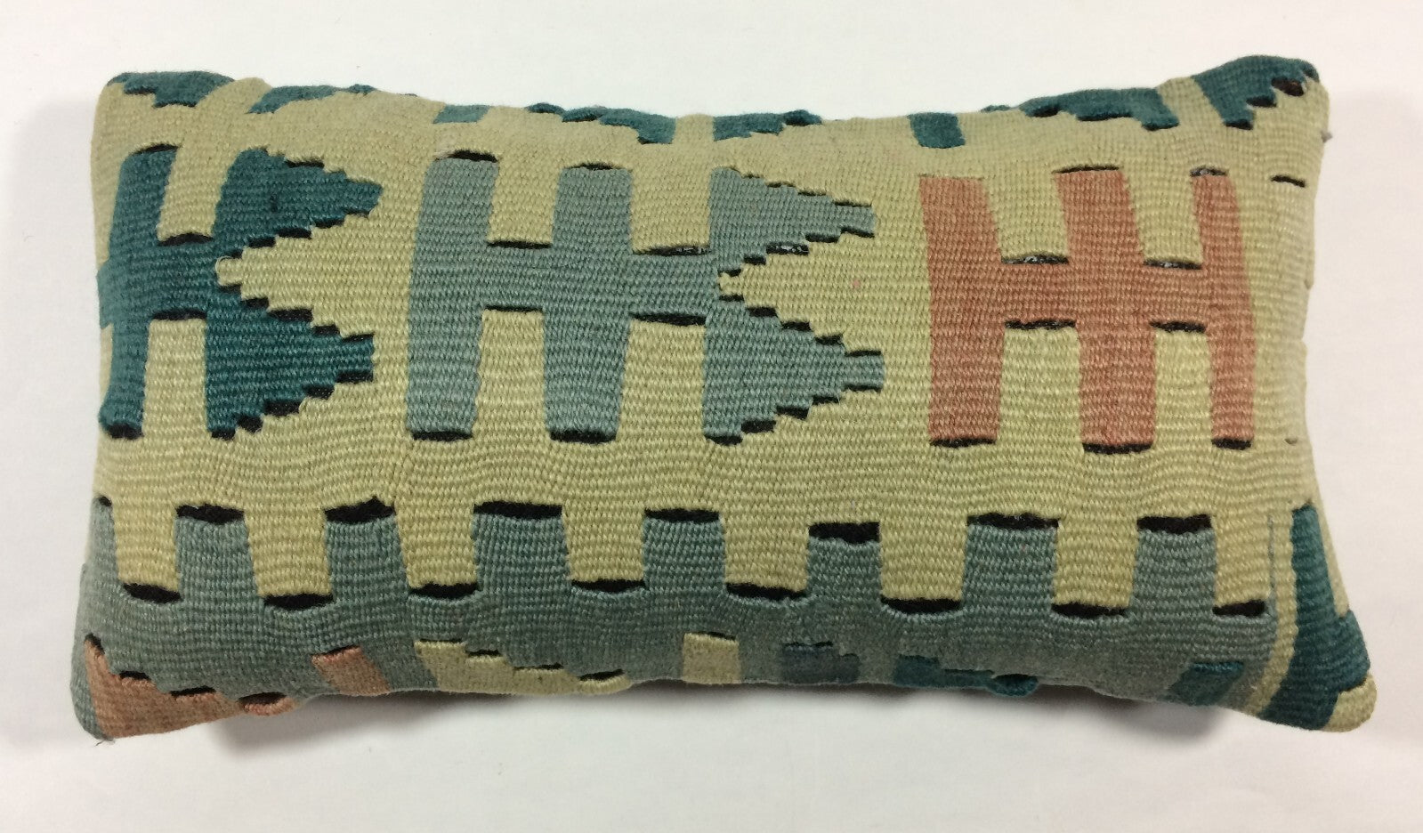 Turkish Cushion Cover 8"x16" Handmade Vintage Boho Ethnic Throw Pillow Case A81