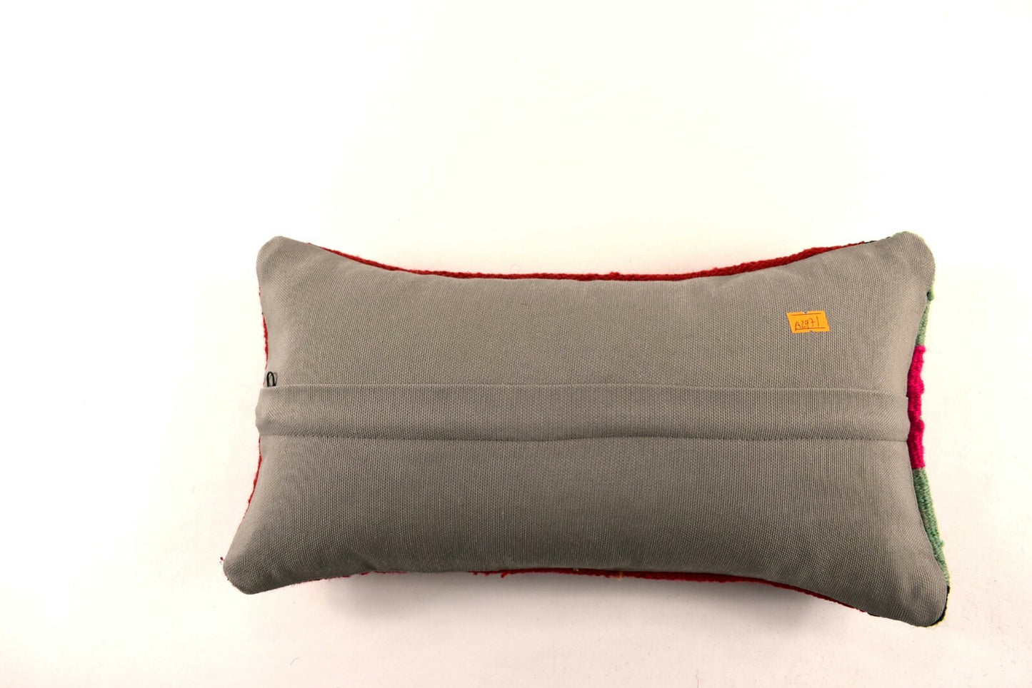 8x16 Kilim Pillow Cover Vintage Tribal Oushak Kilim Ethnic Lumbar Cover A2971