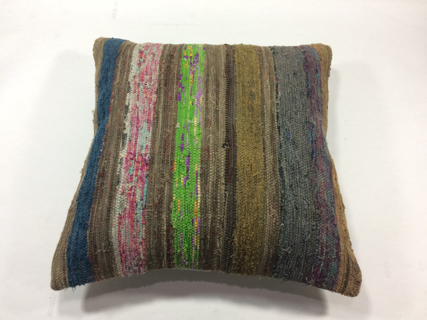 18"x18" Kilim Pillow Cover  Handmade Turkish Vintage Cushion Tribal Lumbar 1265