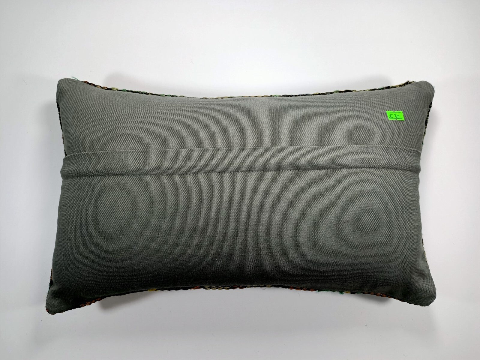 Kilim Pillow Cover 12x20 Turkish Handmade Sofa Couch Floor Lumbar Cushion E30