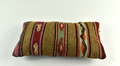 Turkish Cushion Cover 8"x16" Handmade Vintage Boho Ethnic Throw Pillow Case 3721