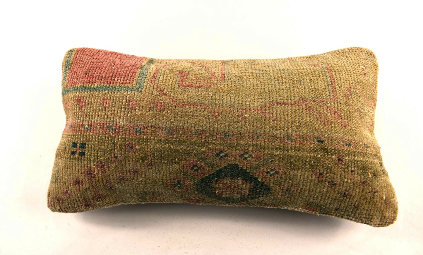 8x16 Kilim Pillow Cover Vintage Tribal Oushak Kilim Ethnic Lumbar Cover A2993
