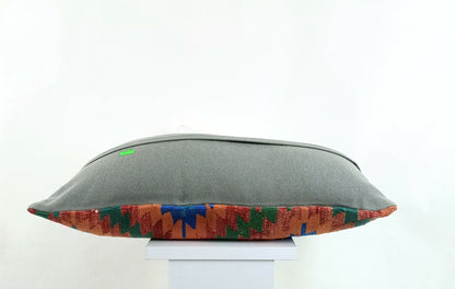 Kilim Pillow Cover 12x20 Turkish Handmade Sofa Couch Floor Lumbar Cushion A1259