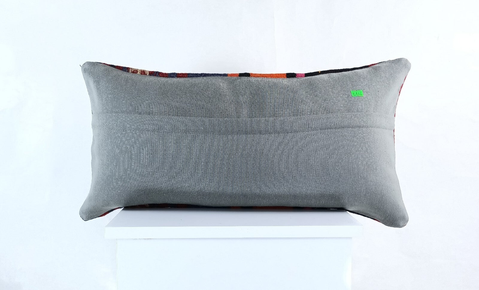 Handmade Turkish Kilim Pillow Cover 12x24 Ethnic Boho Sofa Lumbar Cushion E993