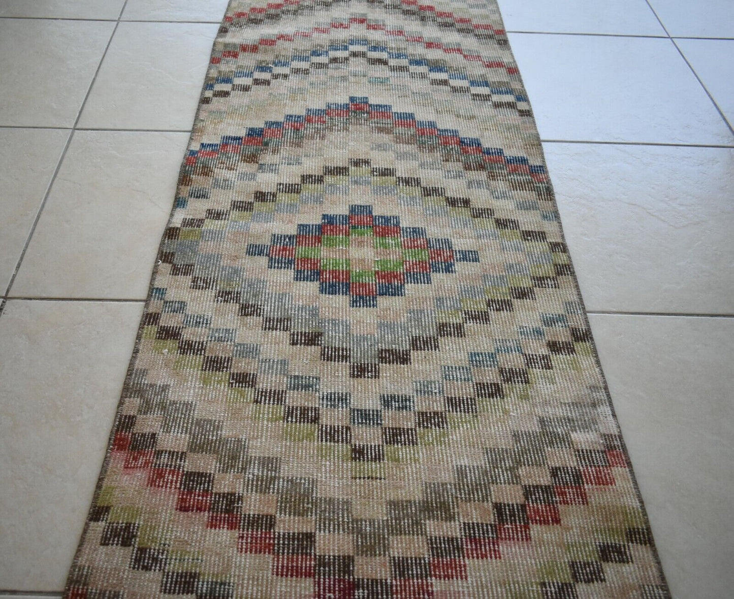 Long Turkish Runner 6.8x2 ft Vintage Runner Hallway Runner Handwoven Runner R11