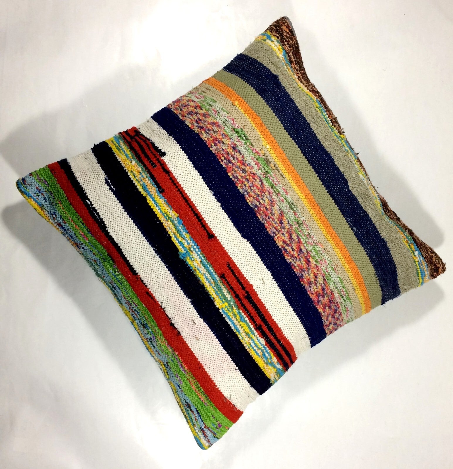 20x20 Kilim Pillow Cover Handmade Vintage Oushak Kilim Cushion Cover 256