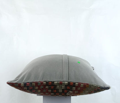 18"x18" Kilim Pillow Cover  Handmade Turkish Vintage Cushion Tribal Lumbar 2660