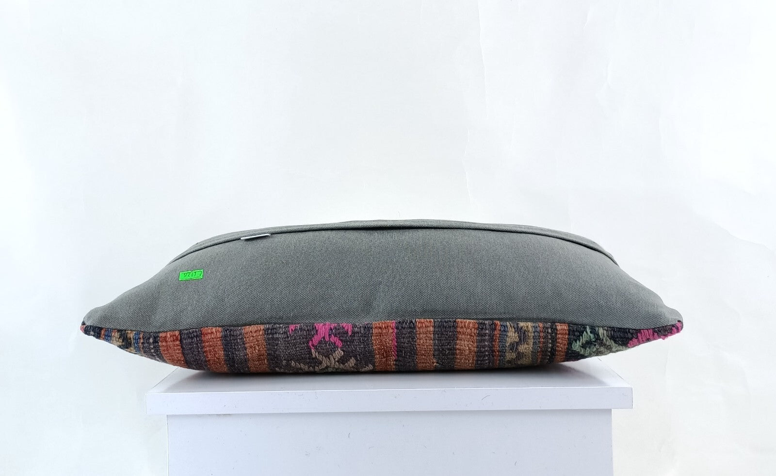 10x20 Kilim Lumbar Pillow Cover Vintage Ethnic Oushak Kilim Pillow Cover E1126