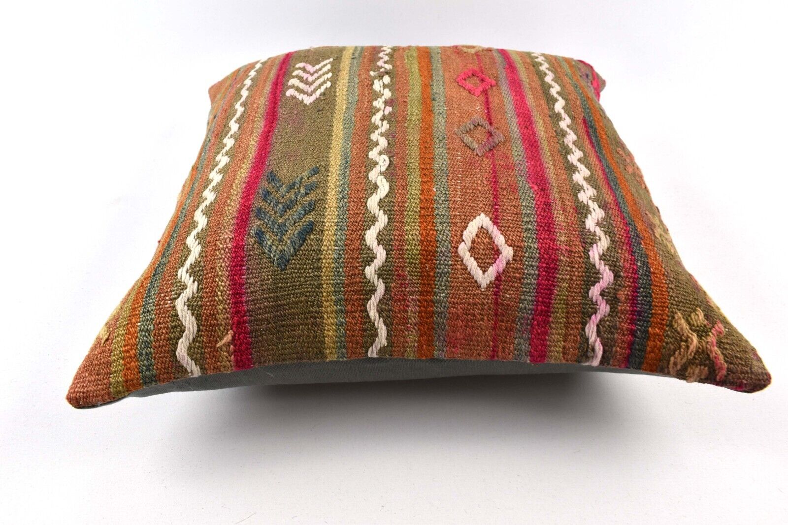 20x20 Kilim Pillow Cover Handmade Vintage Oushak Kilim Cushion Cover 4712