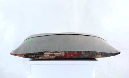 Handmade Turkish Kilim Pillow Cover 12x24 Ethnic Boho Sofa Lumbar Cushion E1012