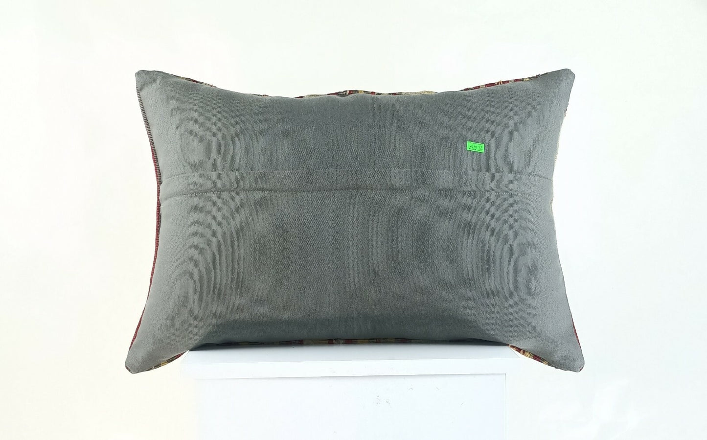 Handwoven Turkish Kilim Lumbar Pillow Cover 16x24 Vintage Bohemian Cushion A1032