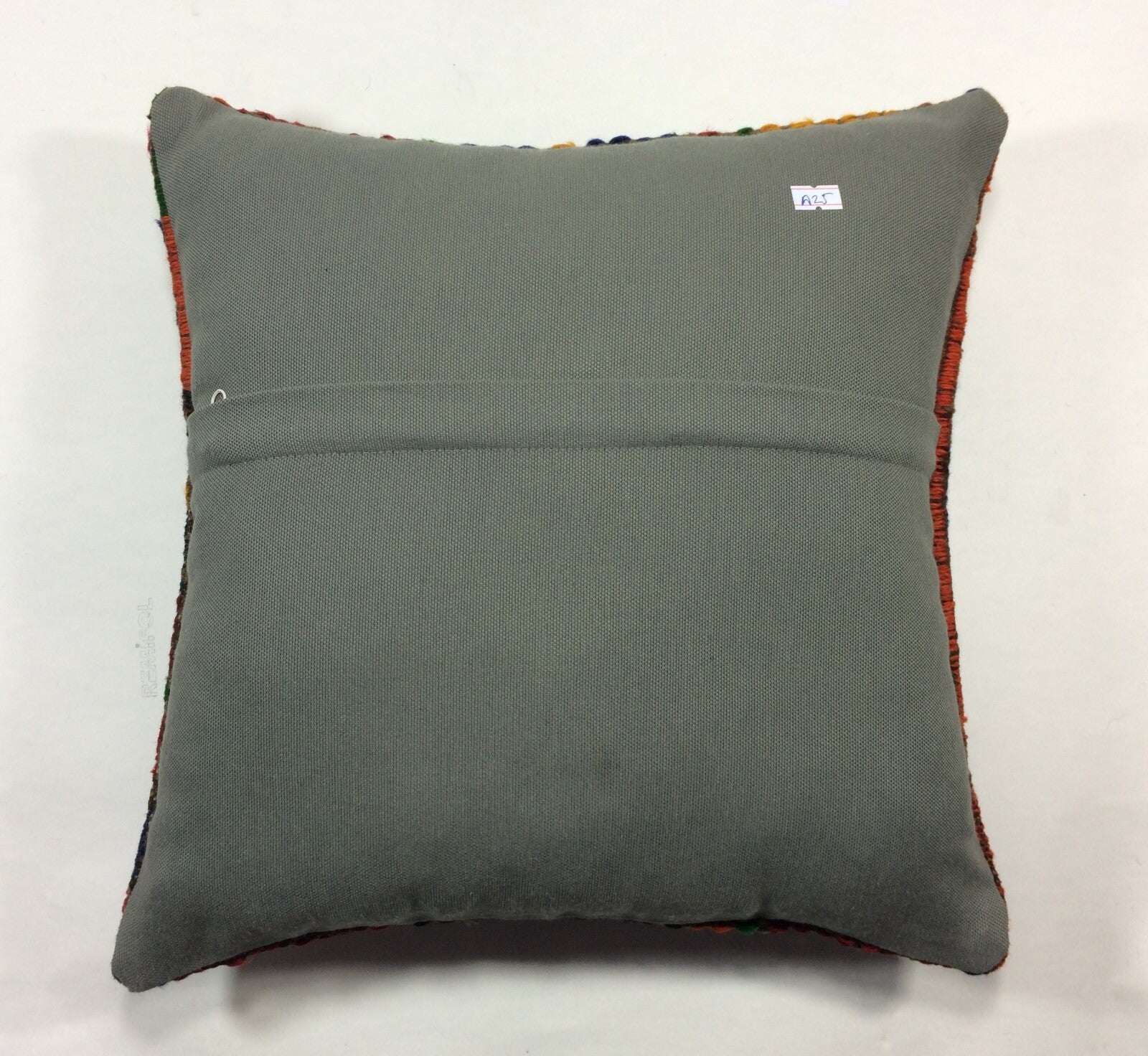 16x16 Kilim Pillow, Turkish Oushak Cushion Aztec Ethnic Throw Boho Tribal A25