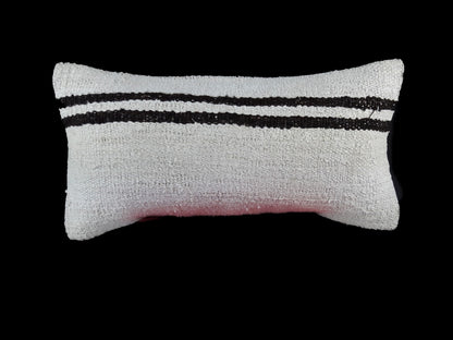 10x20 Kilim Lumbar Pillow Cover Vintage Ethnic Oushak Kilim Pillow Cover E1137