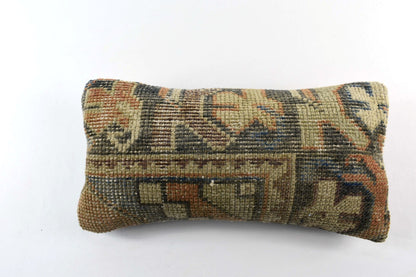 Turkish Cushion Cover 8"x16" Handmade Vintage Boho Ethnic Throw Pillow Case 4438