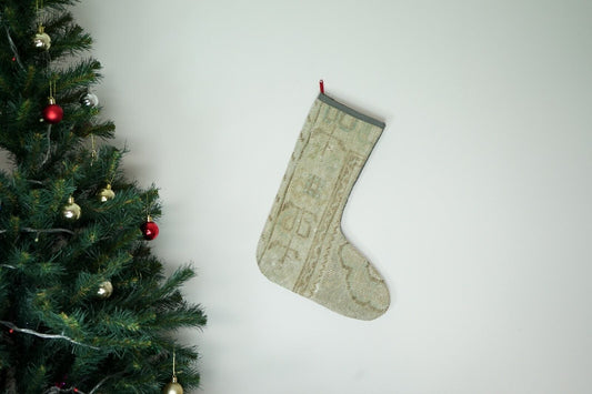 Kilim Christmas Stocking Vintage Rug Stocking Ethnic Decorative Xmas Socks S432