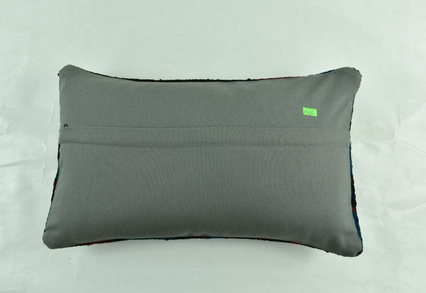 Kilim Pillow Cover 12x20 Turkish Handmade Vintage Couch Lumbar Cushion  A1838