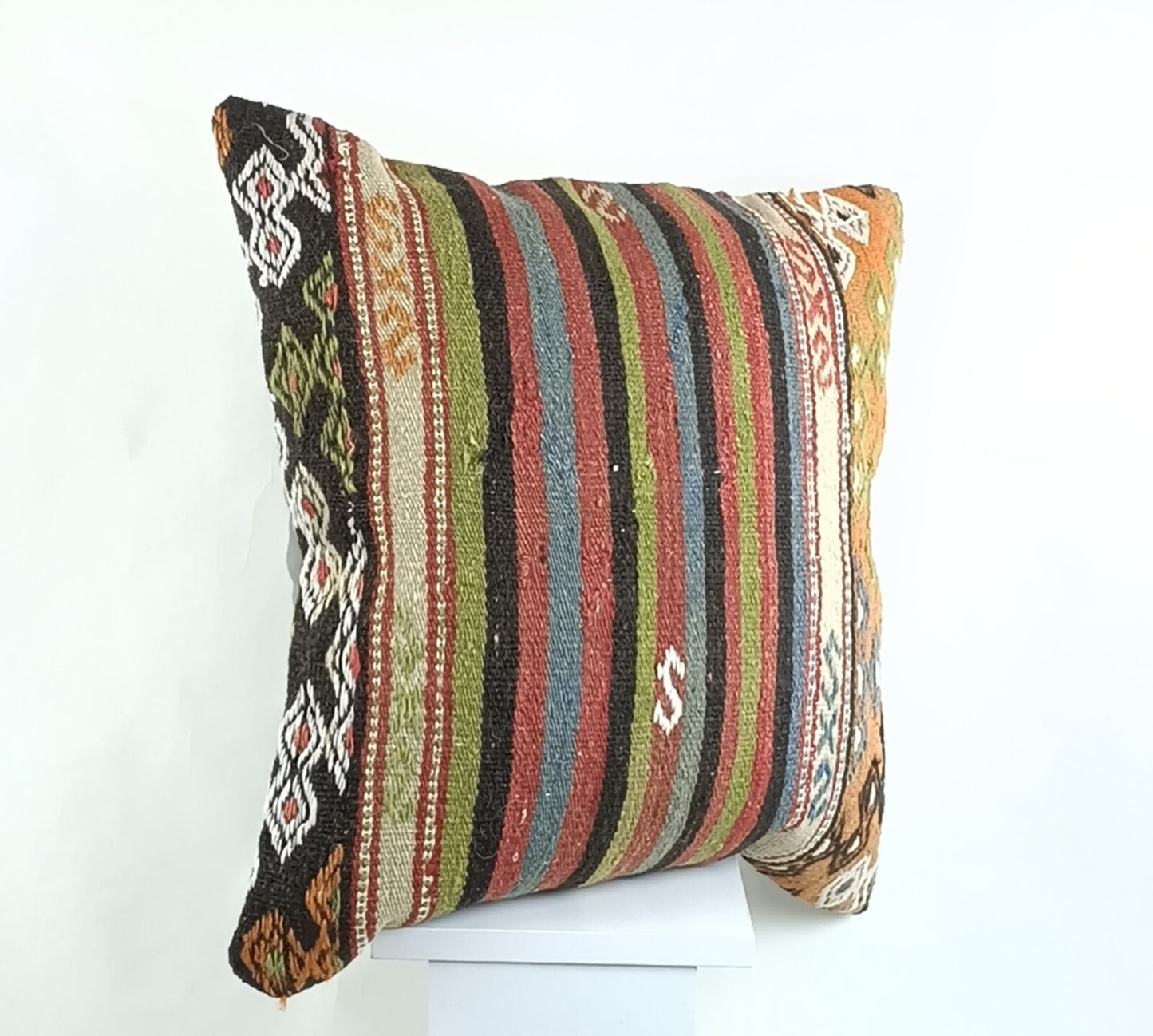 20x20 Kilim Pillow Cover Handmade Vintage Oushak Kilim Cushion Cover2553