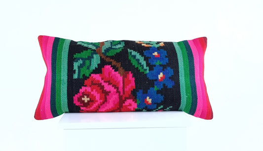 Home Decorative Handmade 12x24 Tribal Vintage Turkish Kilim Pillow Cover 2106