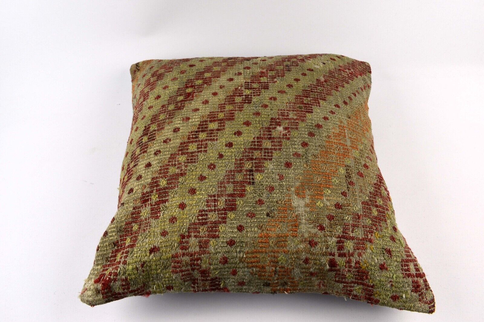 24x24 Kilim Pillow Cover Large Vintage Oushak Rug Ethnic Sofa Cushion 4821