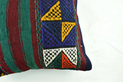 Kilim Pillow Cover 20x20 Home Decorative Handmade Ethnic Oushak Rug Pillow A1883