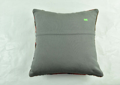 18"x18" Kilim Pillow Cover  Handmade Turkish Vintage Cushion Tribal Lumbar 3048