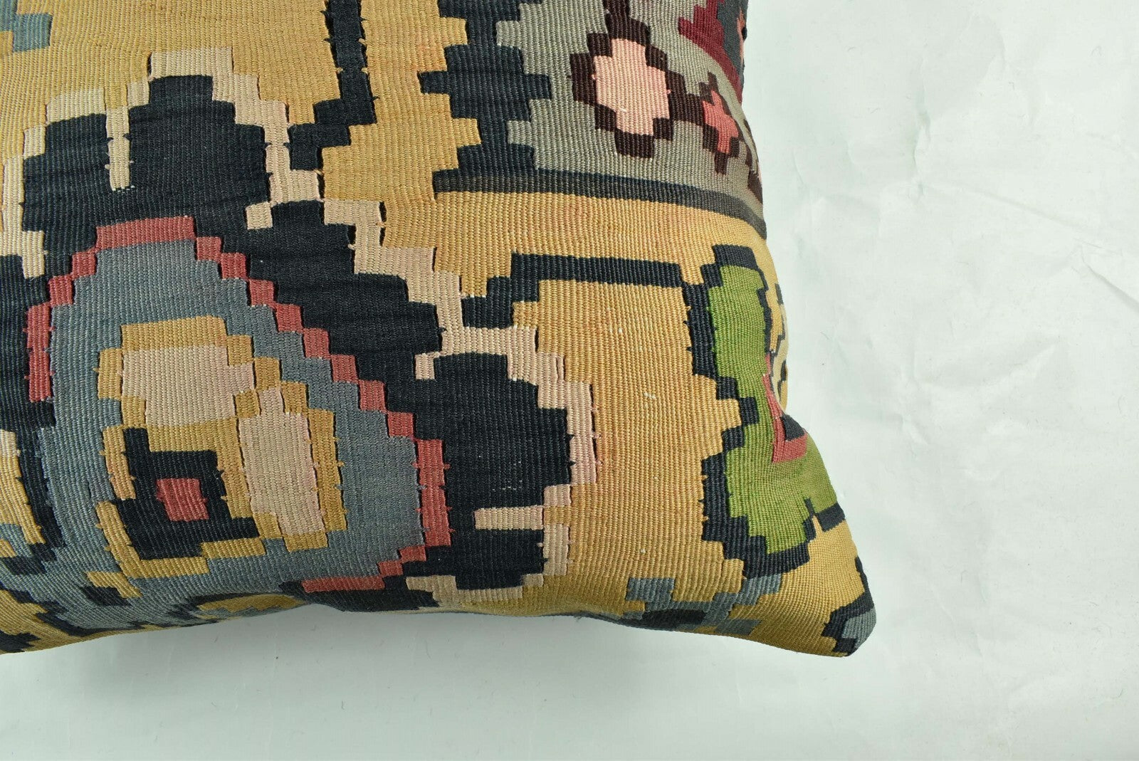 20x20 Kilim Pillow Cover Handmade Vintage Oushak Kilim Cushion Cover A1895