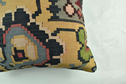 20x20 Kilim Pillow Cover Handmade Vintage Oushak Kilim Cushion Cover A1895