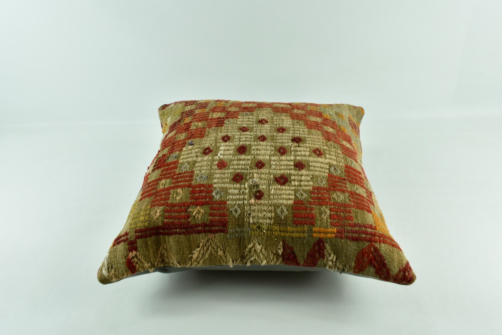 20x20 Kilim Pillow Cover Handmade Vintage Oushak Kilim Cushion Cover 4116