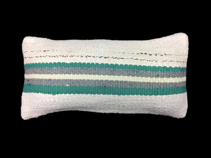 Turkish Cushion Cover 8"x16" Handmade Vintage Boho Ethnic Throw Pillow Case 1462