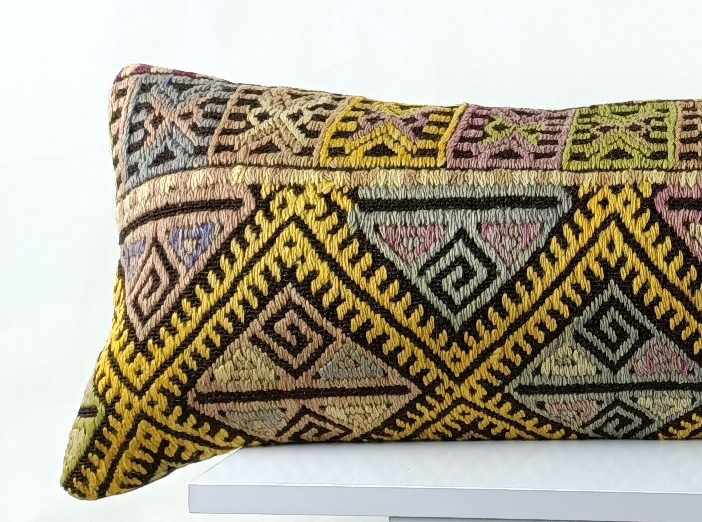 Kilim Pillow Cover 12x36 Home Decorative Handmade Ottoman Long Lumbar  A1546