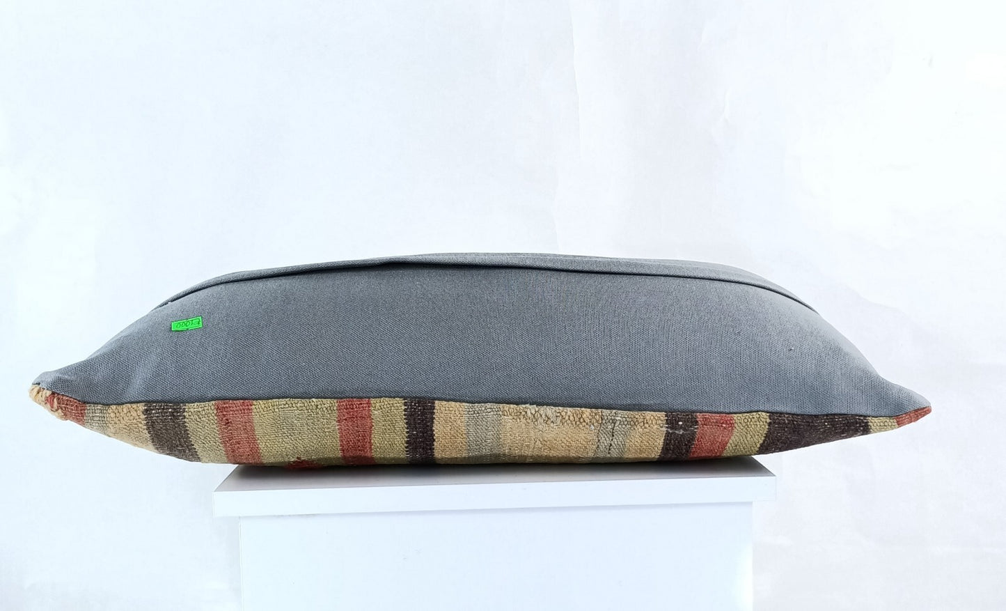 Handmade Turkish Kilim Pillow Cover 12x24 Ethnic Boho Sofa Lumbar Cushion E1000