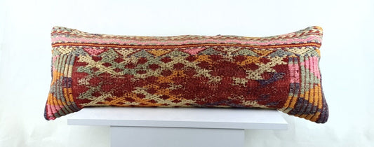 12x36 Ethnic Rug Pillow Decorative Vintage Faded Carpet Boho Cushion Cover 2783