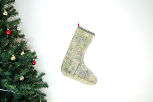 Kilim Christmas Stocking Vintage Rug Stocking Ethnic Decorative Xmas Socks S440