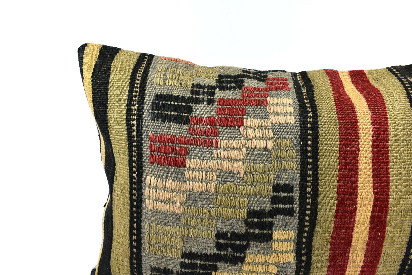 16x24 Kilim Pillow Cover Handmade Vintage Anatolian Lumbar Cushion Cover 4780