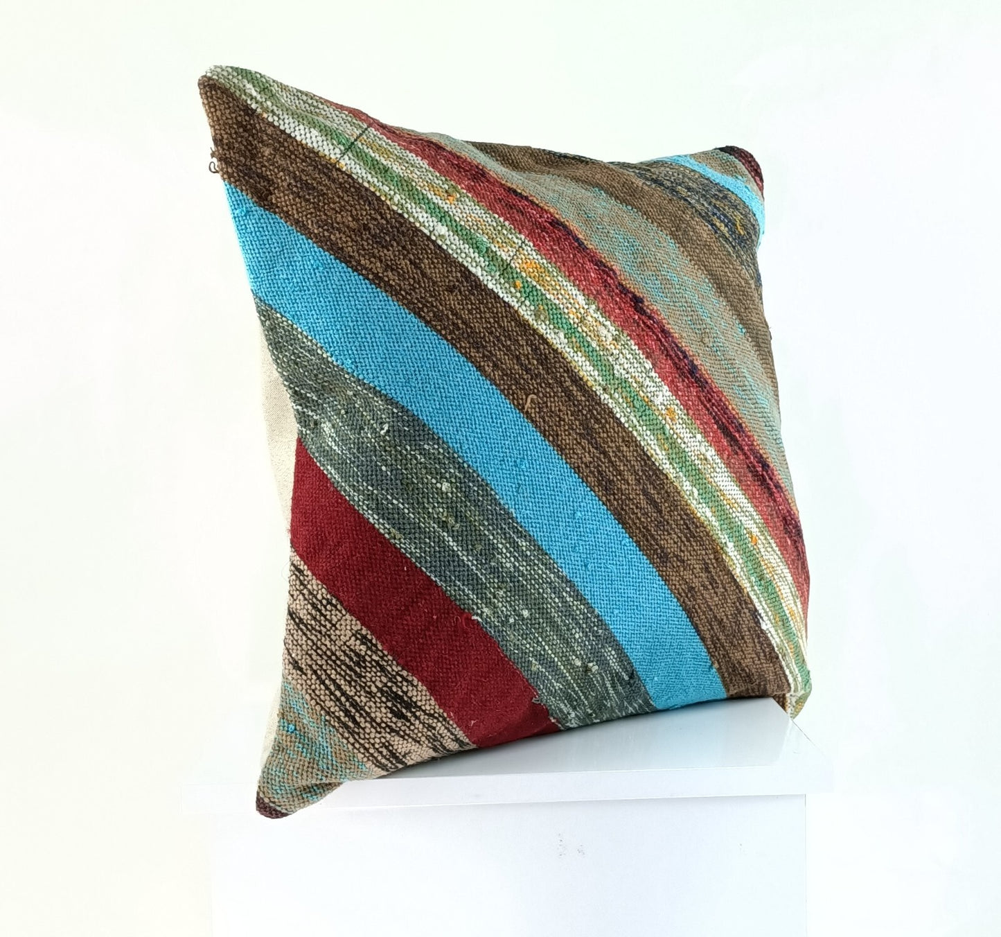 20x20 Kilim Pillow Cover Handmade Vintage Oushak Kilim Cushion Cover 2370