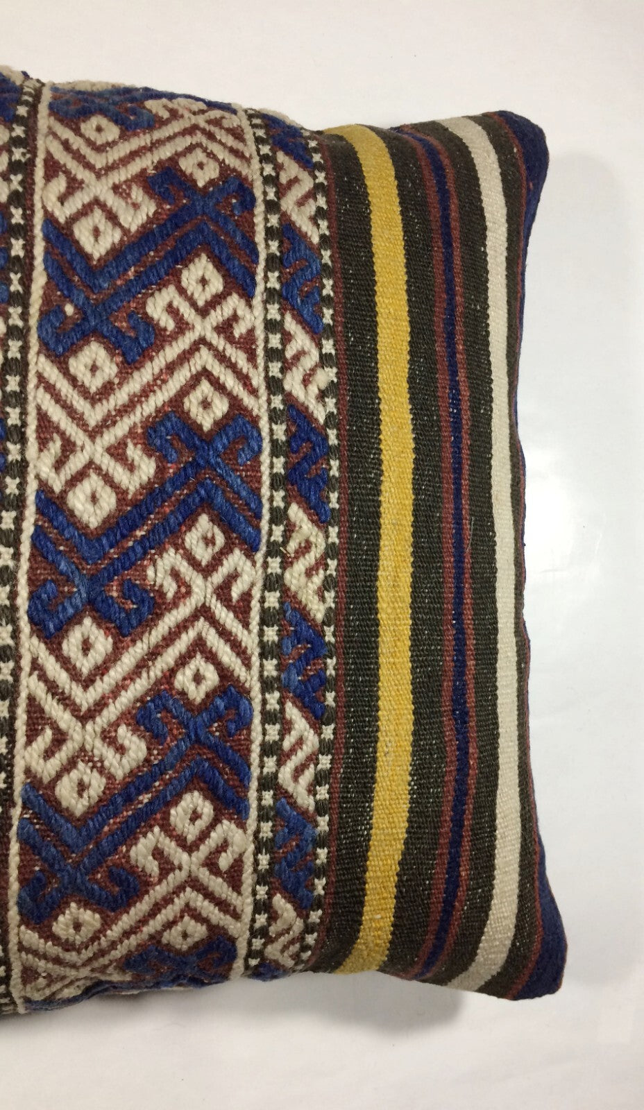 18"x18" Kilim Pillow Cover  Handmade Turkish Vintage Cushion Tribal Lumbar 198