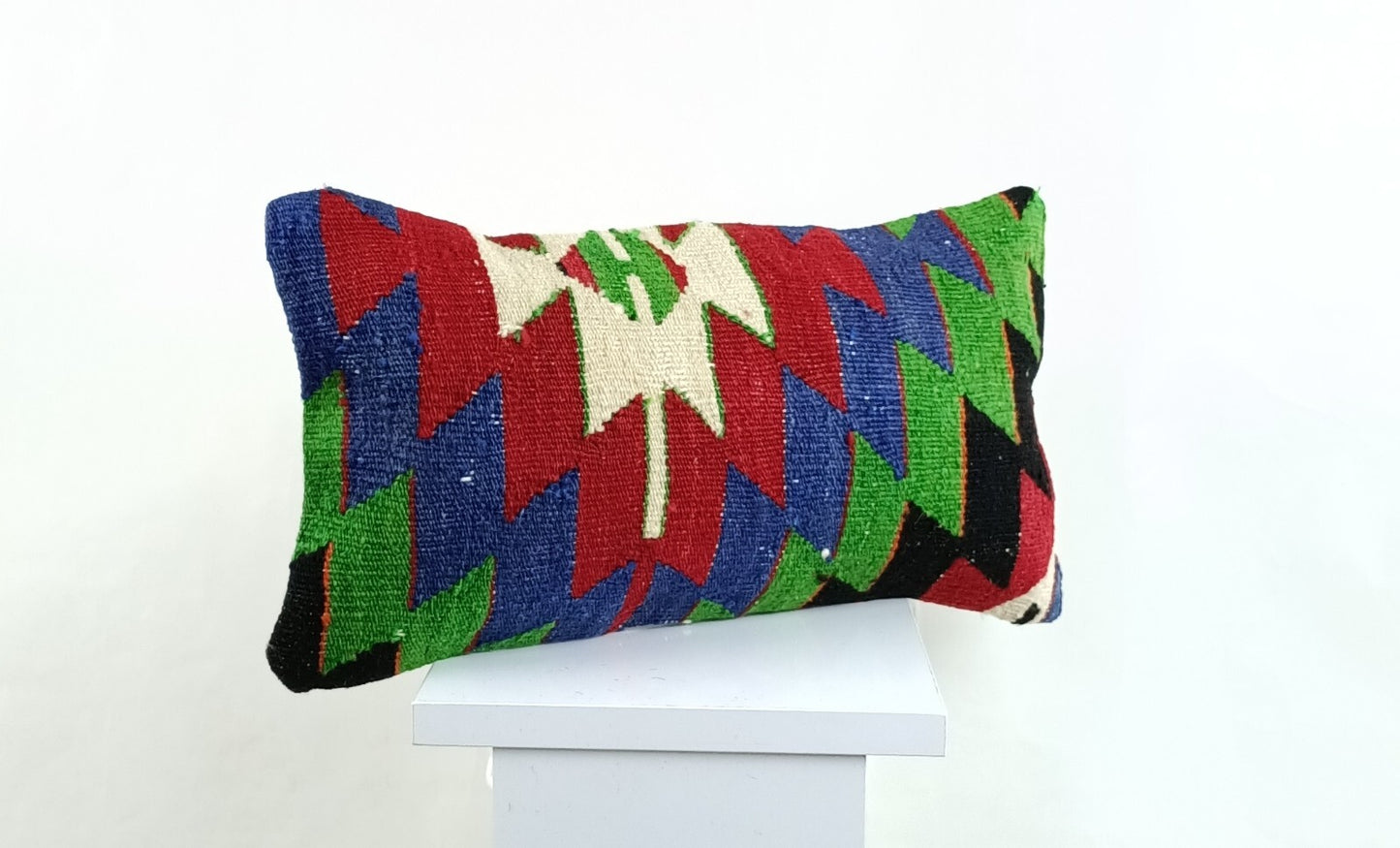 Turkish Cushion Cover 8"x16" Handmade Vintage Boho Ethnic Throw Pillow Case 2630