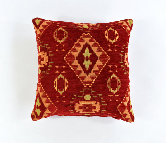 Kilim Pattern Pillow Cover - Ethnic Boho Lumbar & Decorative Fabric Pillow