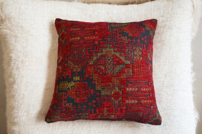 Custom Size Kilim Throw Pillow - Tribal Lumbar Cushion, Kilim Pattern Fabric Pillow