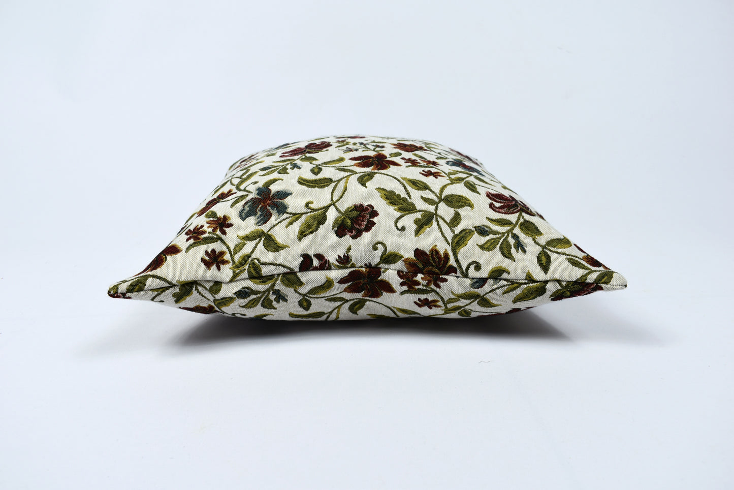 Floral Cotton Pillow Cover - Woven Fabric Decorative Throw & Sofa Pillow Covers