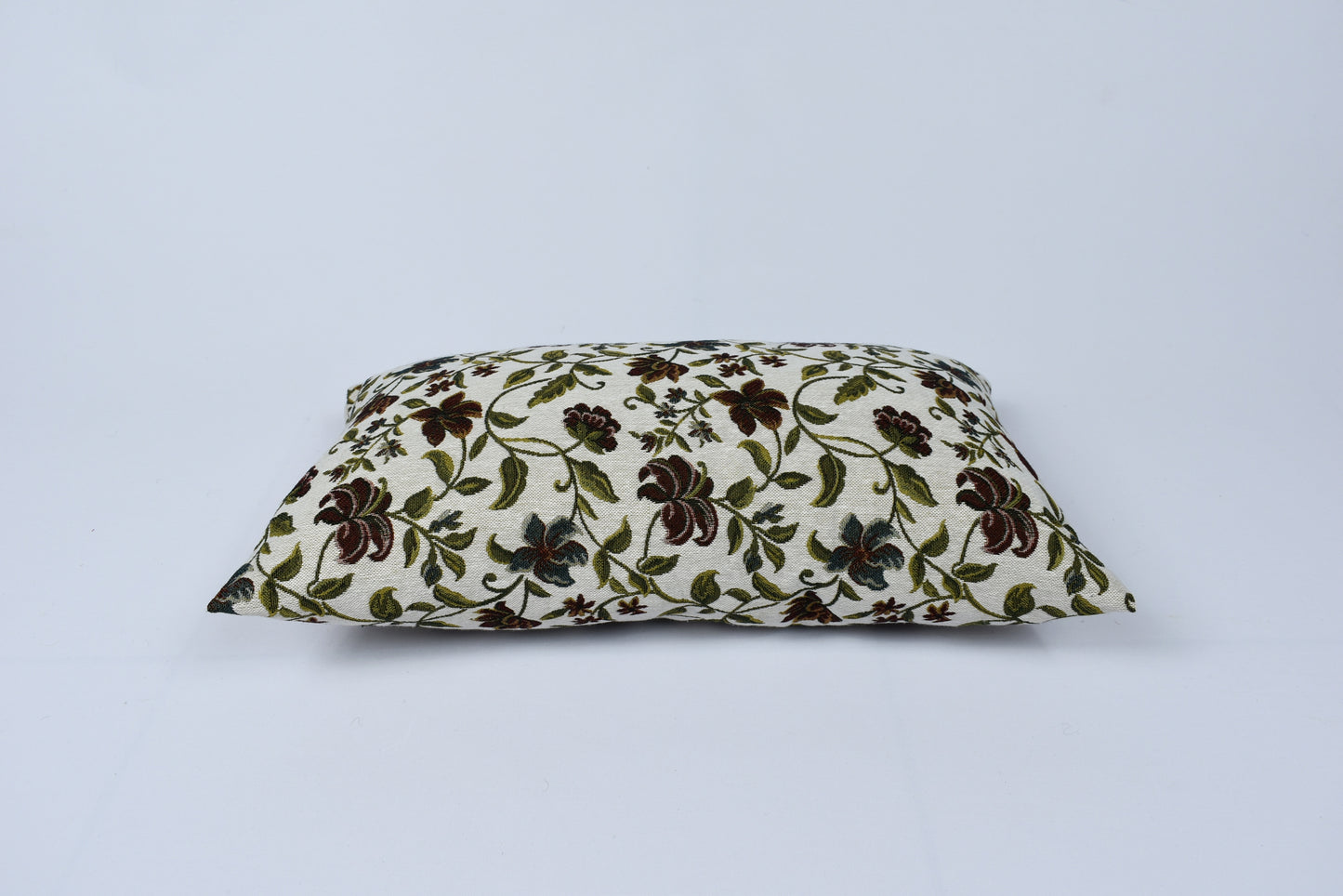 Floral Cotton Pillow Cover - Woven Fabric Decorative Throw & Sofa Pillow Covers