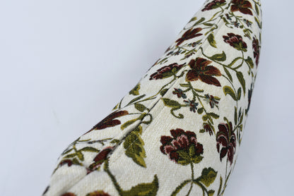 Custom Floral Bolster Cover - Sofa Neckroll & Indoor Throw Pillow, Decorative Bolster in Any Size