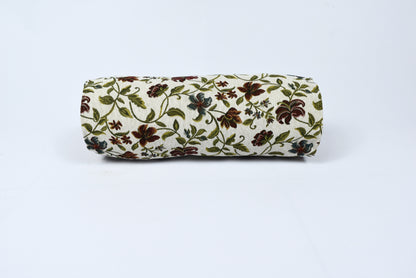 Custom Floral Bolster Cover - Sofa Neckroll & Indoor Throw Pillow, Decorative Bolster in Any Size