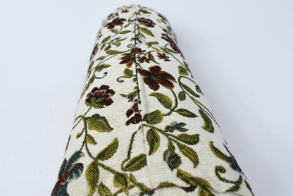 Custom Floral Bolster Cover - Sofa Neckroll & Indoor Throw Pillow, Decorative Bolster in Any Size