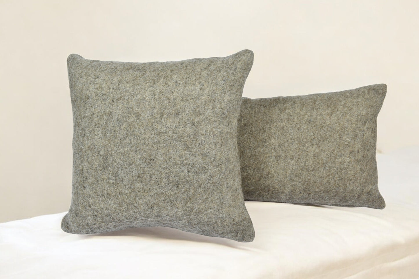 Custom Wool Throw Pillow - Pure Merino Wool Cushion, Warm Brown Pillow & Wool Pillow Insert
