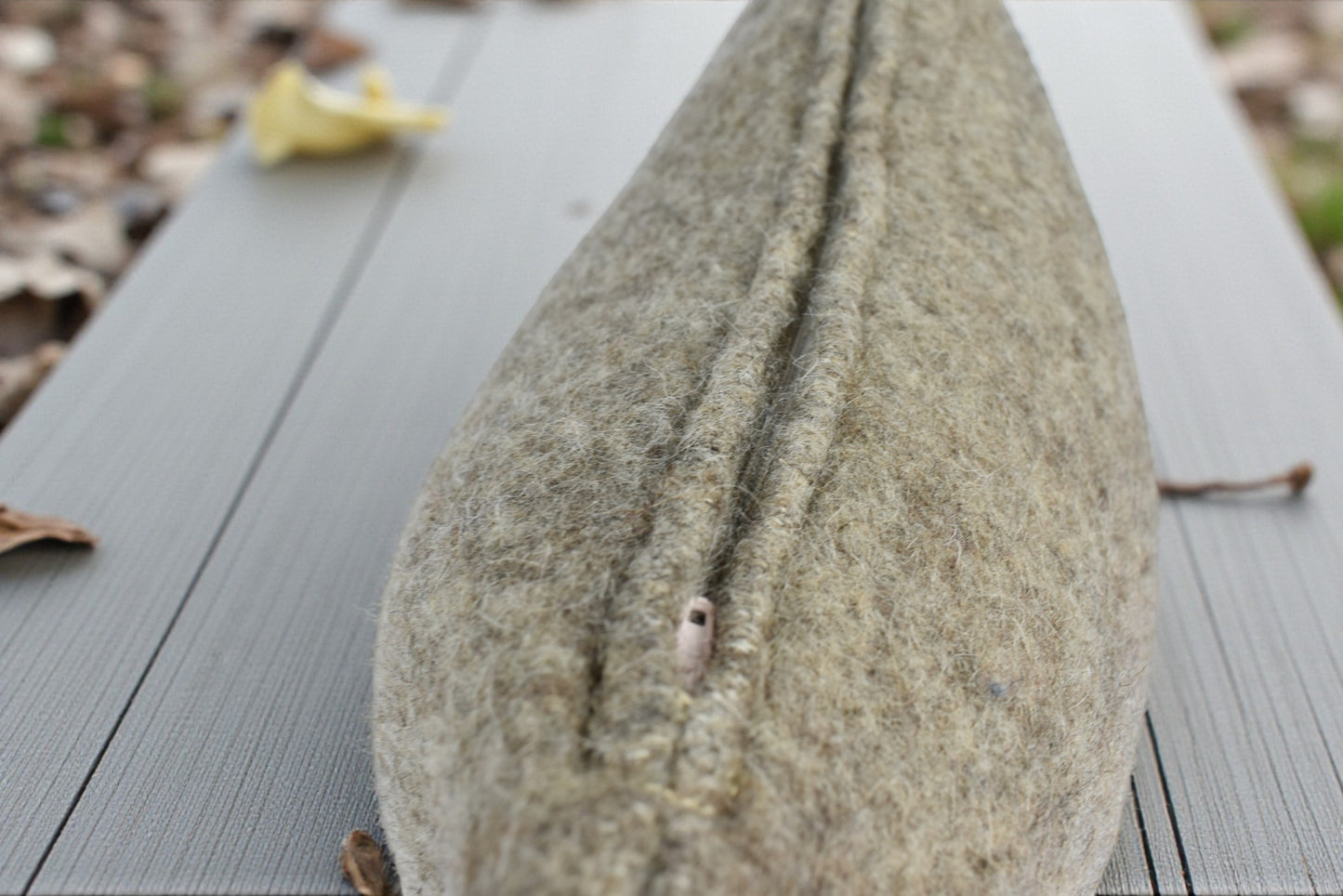 Custom Wool Throw Pillow - Pure Merino Wool Cushion, Warm Brown Pillow & Wool Pillow Insert